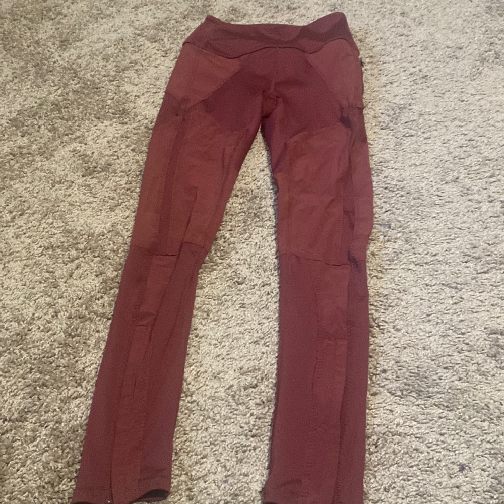 Free people maroon leggings